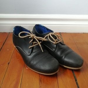 John Fluevog Walton Navy/Black Size 7